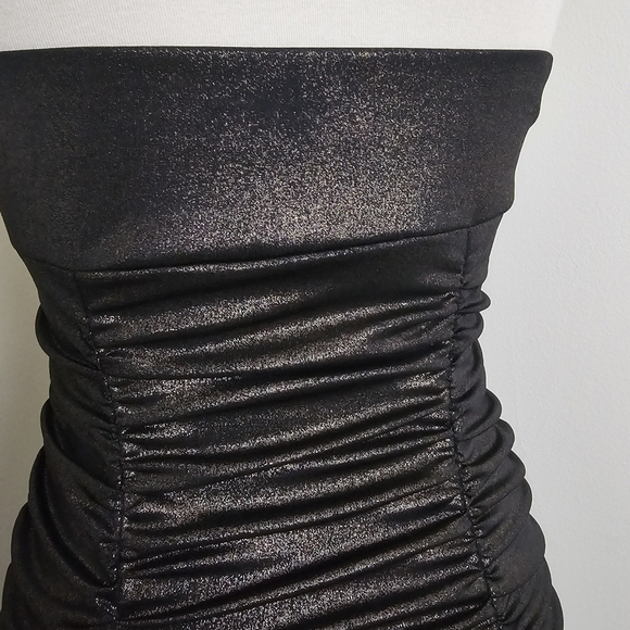 Forever 21 Y2K Shimmer Metallic Ruched Dress - Picture 10 of 11